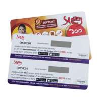 CR 80 paper safaricom scratch cards